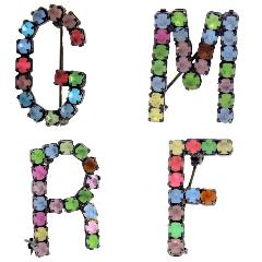 Multiple Colors Chatons Only Brooch