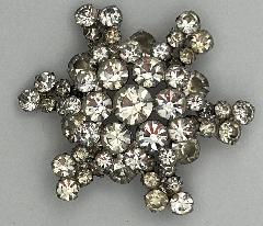 Clear Chatons Only Brooch