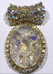 AB Cabochons Molded/Cut Brooch