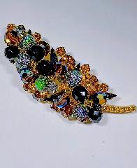 Topaz Navettes Brooch