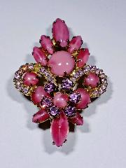 Multiple Colors Cabochons Brooch
