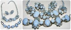 Blue Cabochons Necklace
