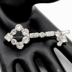 Clear Square Brooch