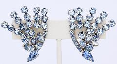 Blue Pear Earrings Clip