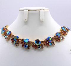 Purple (cardinal) Navettes Necklace