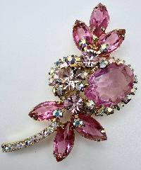 Pink Oval Brooch