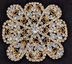 Clear Navettes Belt Buckle