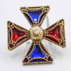 Multiple Colors Triangle Plastic Brooch