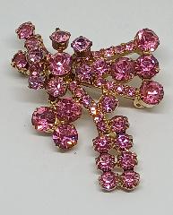 Pink Chatons Only Brooch