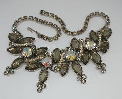 Gray (black Diamond) Navettes Necklace
