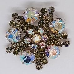 Gray (black Diamond) Chatons Only Brooch
