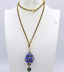 Blue Navettes Necklace