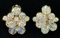 Clear Chatons Only Earrings Clip