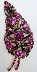 Multiple Colors Navettes Brooch