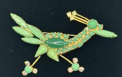 Green Pear Brooch