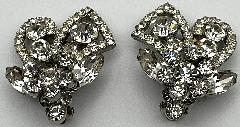 Clear Navettes Earrings Clip