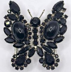 Black (jet) Pear Belt Buckle