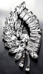 Clear Baguettes Brooch