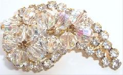 Clear Chatons Only Brooch