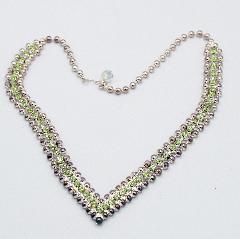 Green Chatons Only Necklace