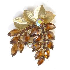 Topaz Navettes Brooch