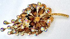 Topaz Navettes Brooch