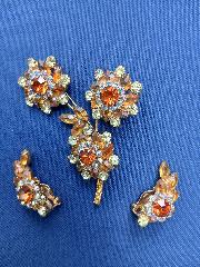 Topaz Navettes Brooch