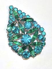 Green Navettes Pin Pendant