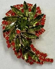 Multiple Colors Navettes Brooch