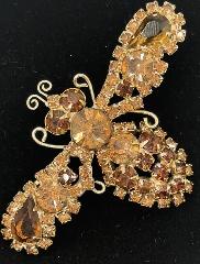 Topaz Pear Brooch