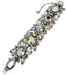 Clear Navettes Bracelet 5 Link