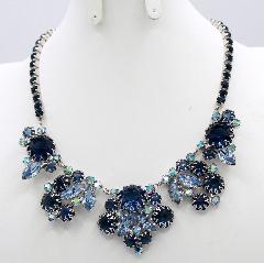 Blue Navettes Necklace