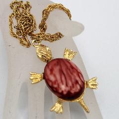 Pink Cabochons Plastic Pendant