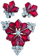 Red Kite Frosted Earrings Clip