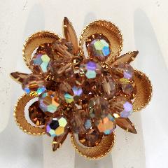 Topaz Navettes Brooch