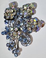 Blue Navettes Brooch