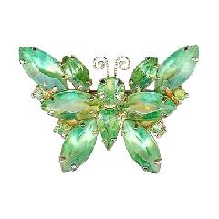 Green Pear Brooch