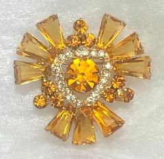 Topaz Keystones Brooch