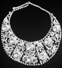 Clear Navettes Rivoli/Margarita Necklace