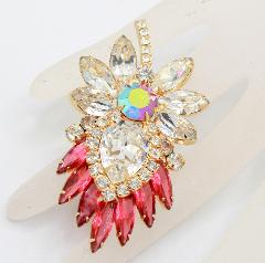 Pink Pear Brooch