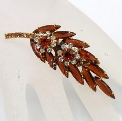 Topaz Navettes Brooch