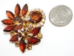 Topaz Navettes Brooch
