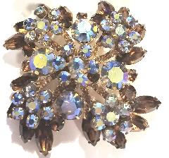 Topaz Navettes Brooch