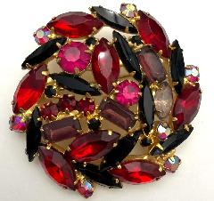 Multiple Colors Baguettes Brooch
