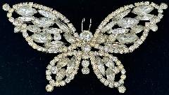 Clear Navettes Brooch