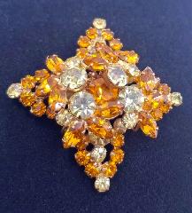 Topaz Navettes Brooch