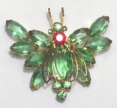Green Oval Brooch