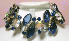 Blue Navettes Bracelet 5 Link