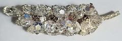 Clear Navettes Brooch