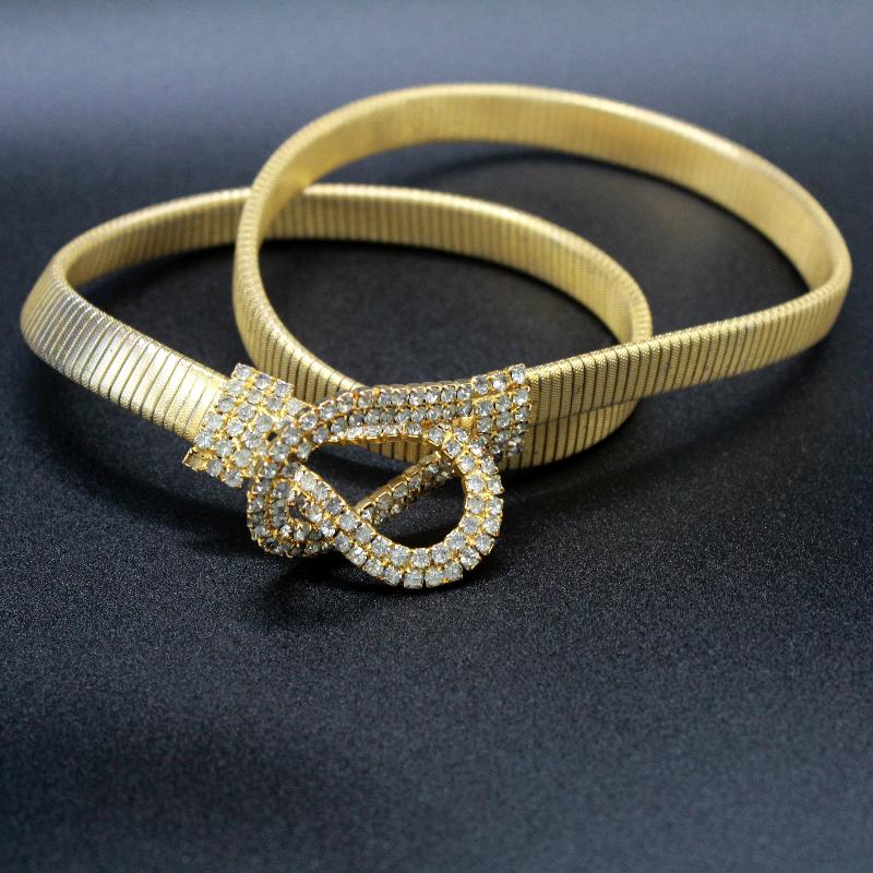 Front view of Clear Chatons Only Belt